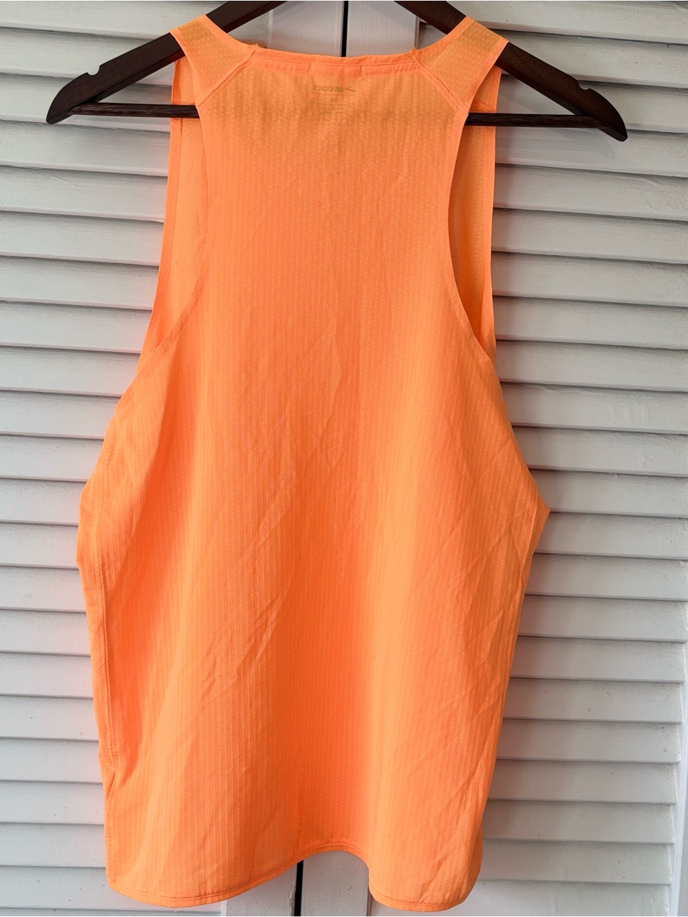 Brooks Neon Orange Racerback Performance Tank - Picture 2 of 3